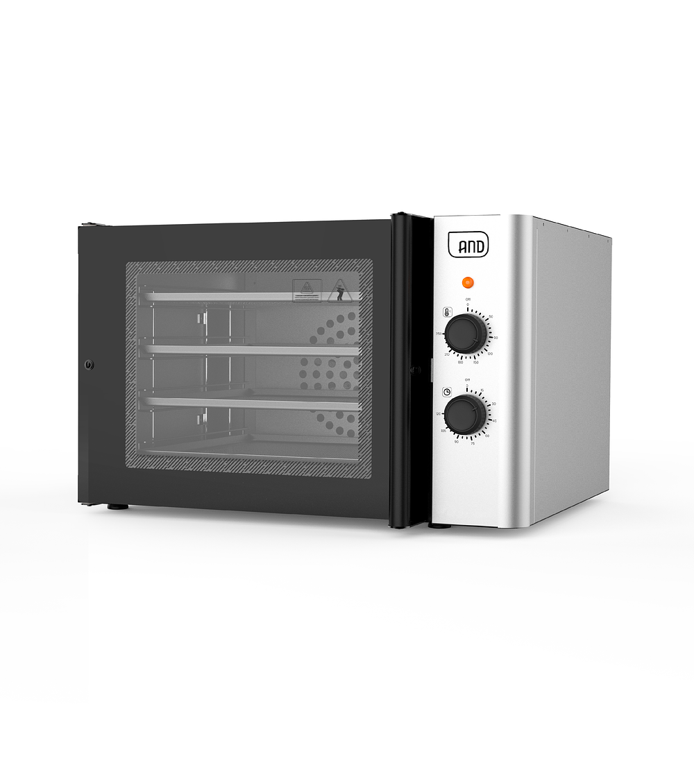 HORNO ELÉCTRICO TURBO 4 BANDEJAS NEGRO 220V AND