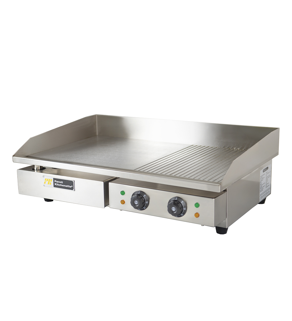 PLANCHA ELÉCTRICA CON GRILL 73X47 CMS