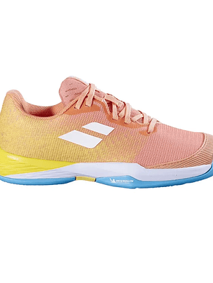 Zapatilla Tenis Babolat Jet Mach 3 Clay Junior Girl Coral Gold Fusion
