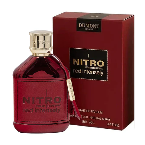Nitro Red Intensely De Dumont Edp 100ML Hombre (Inspirado de Paco Rabanne Invictus Parfum)