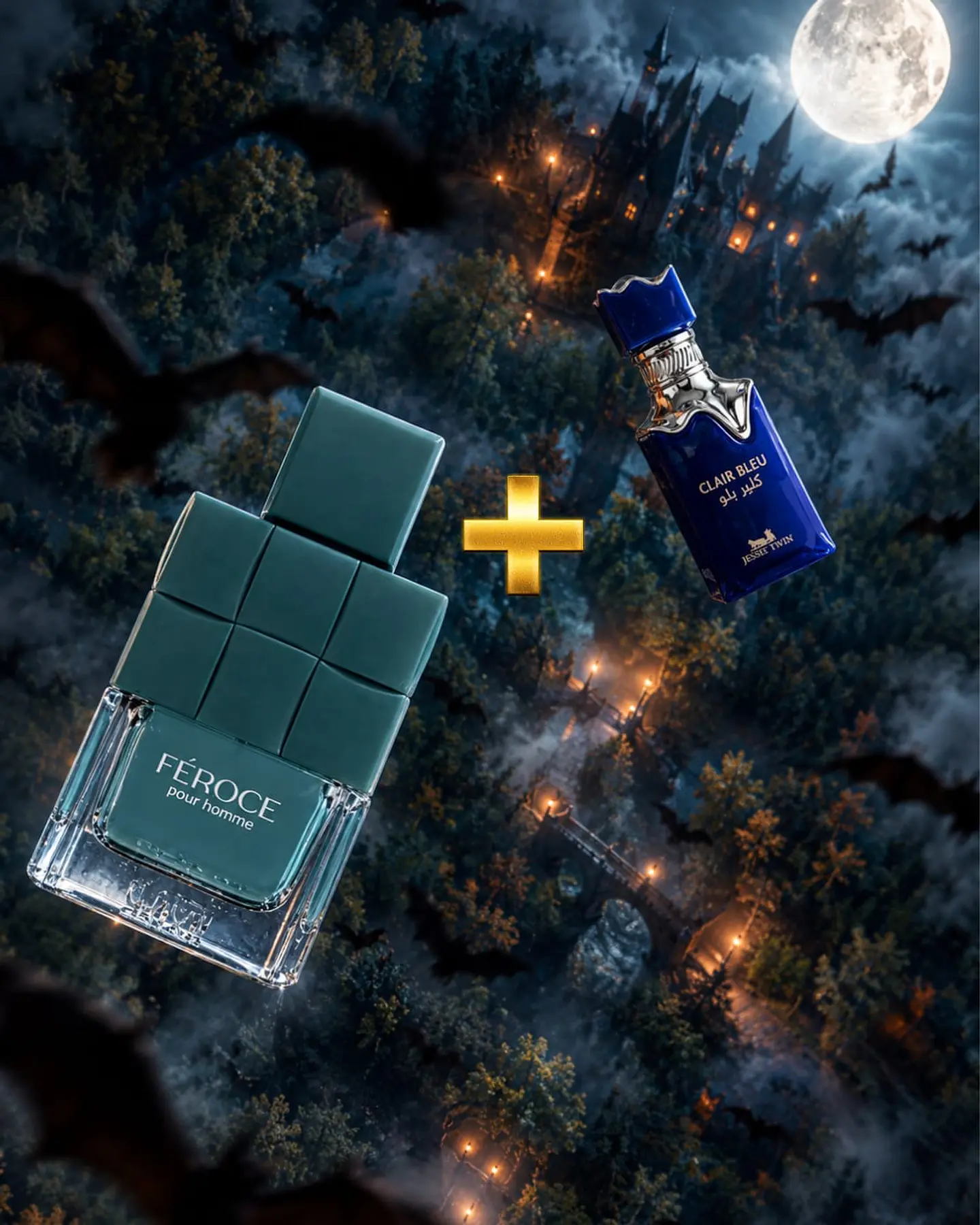 Feroce Pour Homme de Fragrance World EDP 100ml + Clair Bleu De Jessie Twin EDP 35ML 1