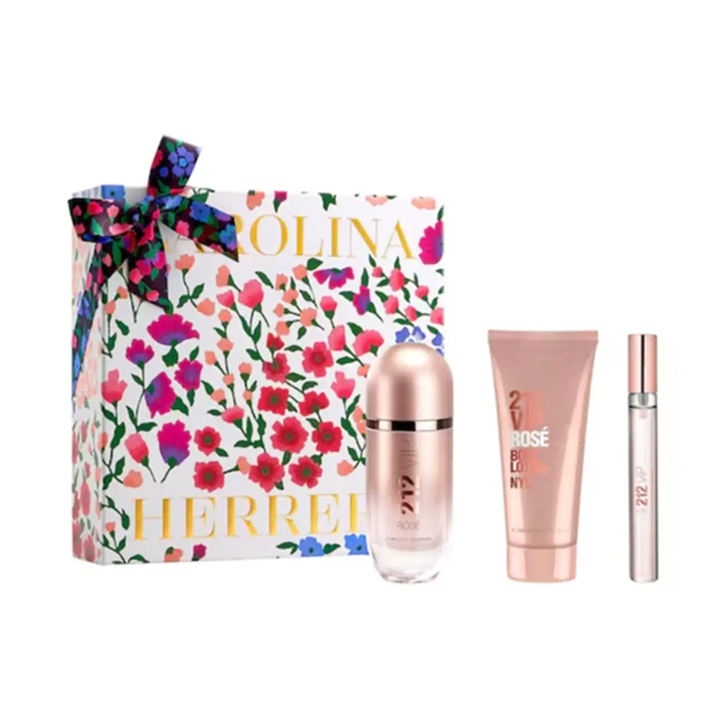 Estuche 212 VIP Rose de Carolina Herrera EDP 80ML+100ML B/L+10ML Mujer 1