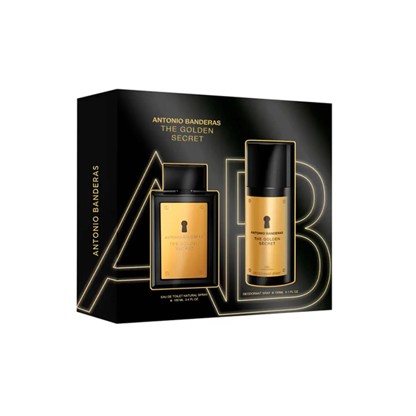 Estuche The Golden Secret De Antonio Banderas Edt 100ML+Deo Hombre 1