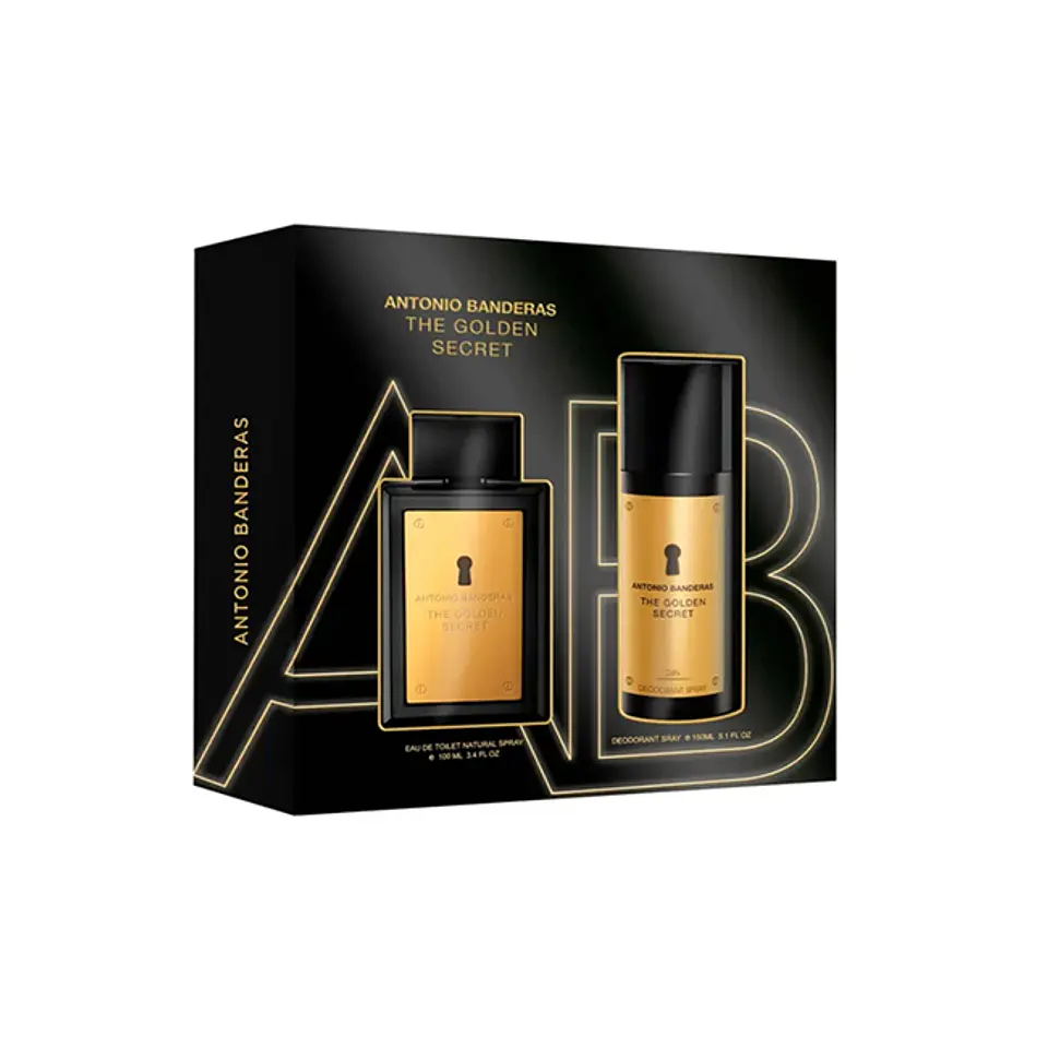 Estuche The Golden Secret De Antonio Banderas Edt 100ML+Deo Hombre 1