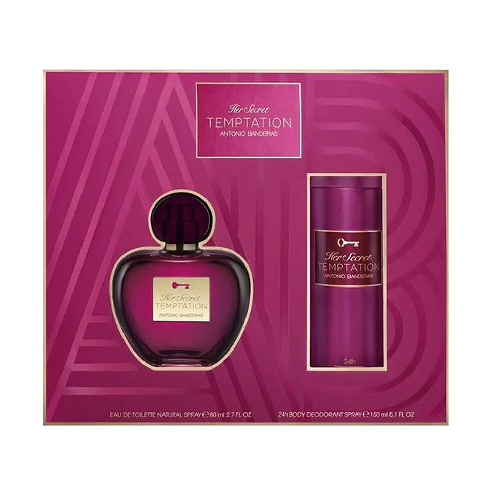 Estuche Her Secret Temptation de Antonio Banderas EDT 80ml+Deo 150ml 1