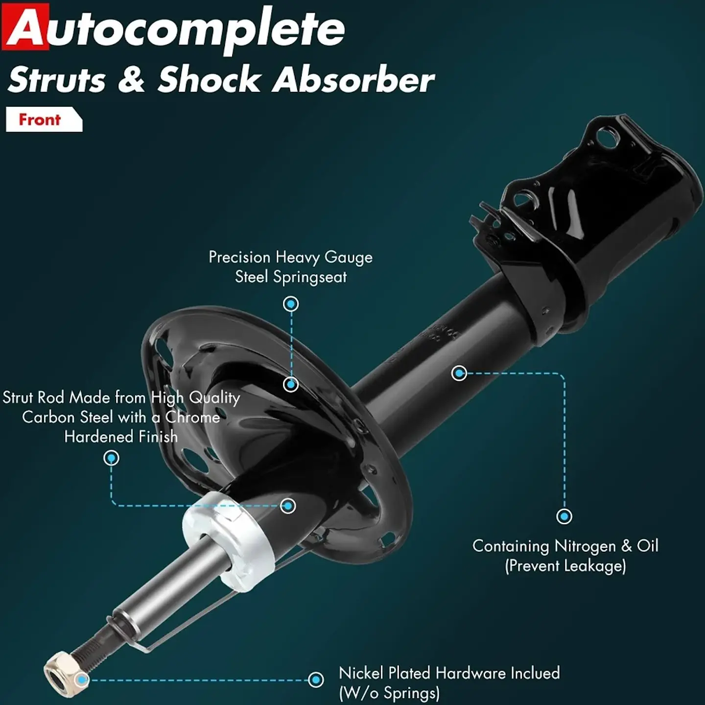 PAR AMORTIGUADOR TRASERO TOYOTA CAMRY 2007-2011 (ACV40L) 2AZFE 2.4L 2