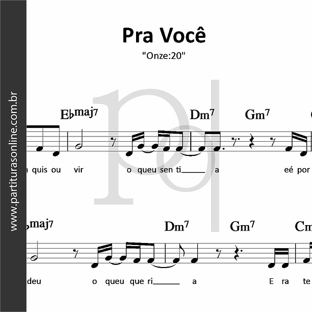 Pra Você | Onze:20 1