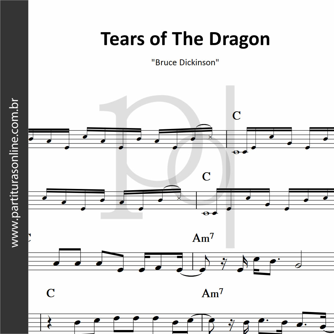 Tears of the dragon – Bruce Dickinson TEARS-OF-THE-DRAGON Sheet