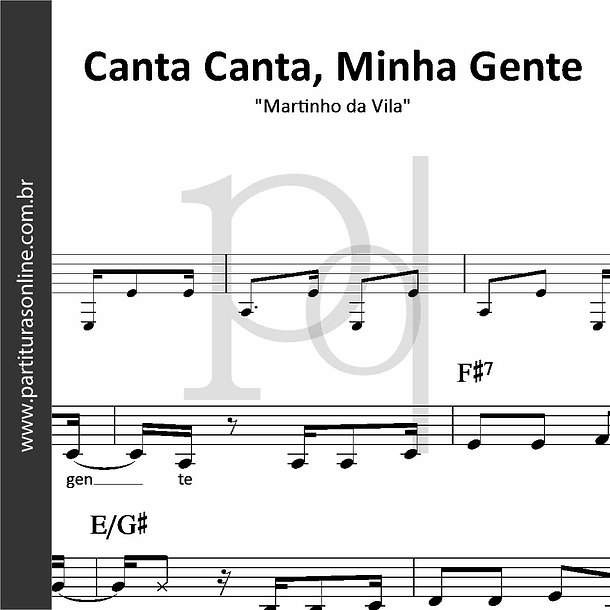 Canta Canta, Minha Gente | Martinho da Vila 1