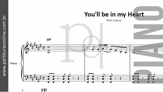 You'll be in my Heart | Para Piano