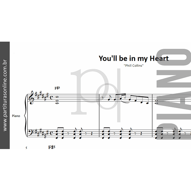 You'll be in my Heart | Para Piano 2