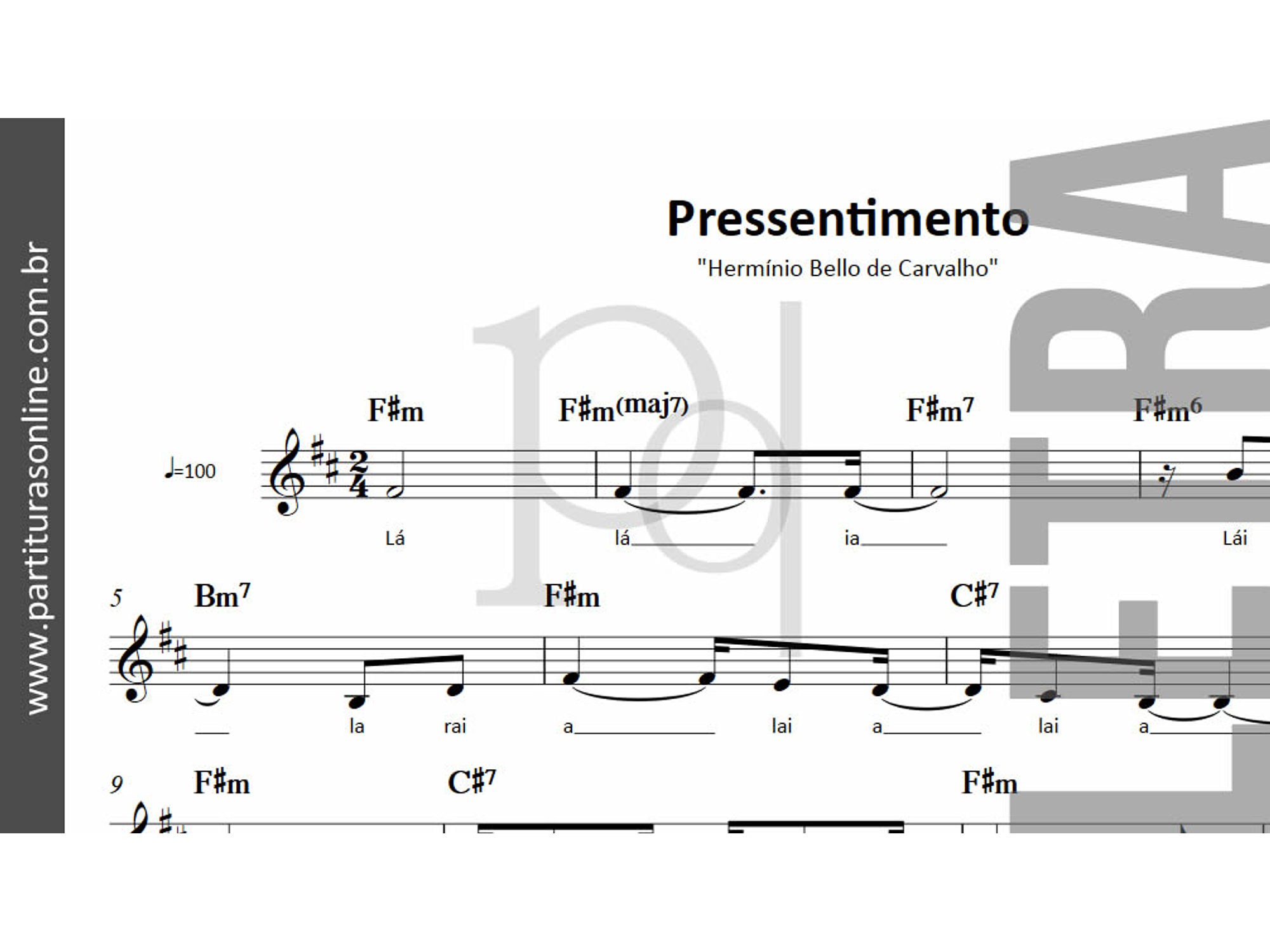 Pressentimento | E Medeiros, H de Carvalho 3