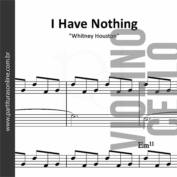 I Have Nothing | Whitney Houston - Violino & Violoncelo 1