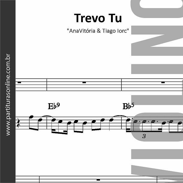 Trevo Tu | AnaVitória & Tiago Iorc - para Violino 1