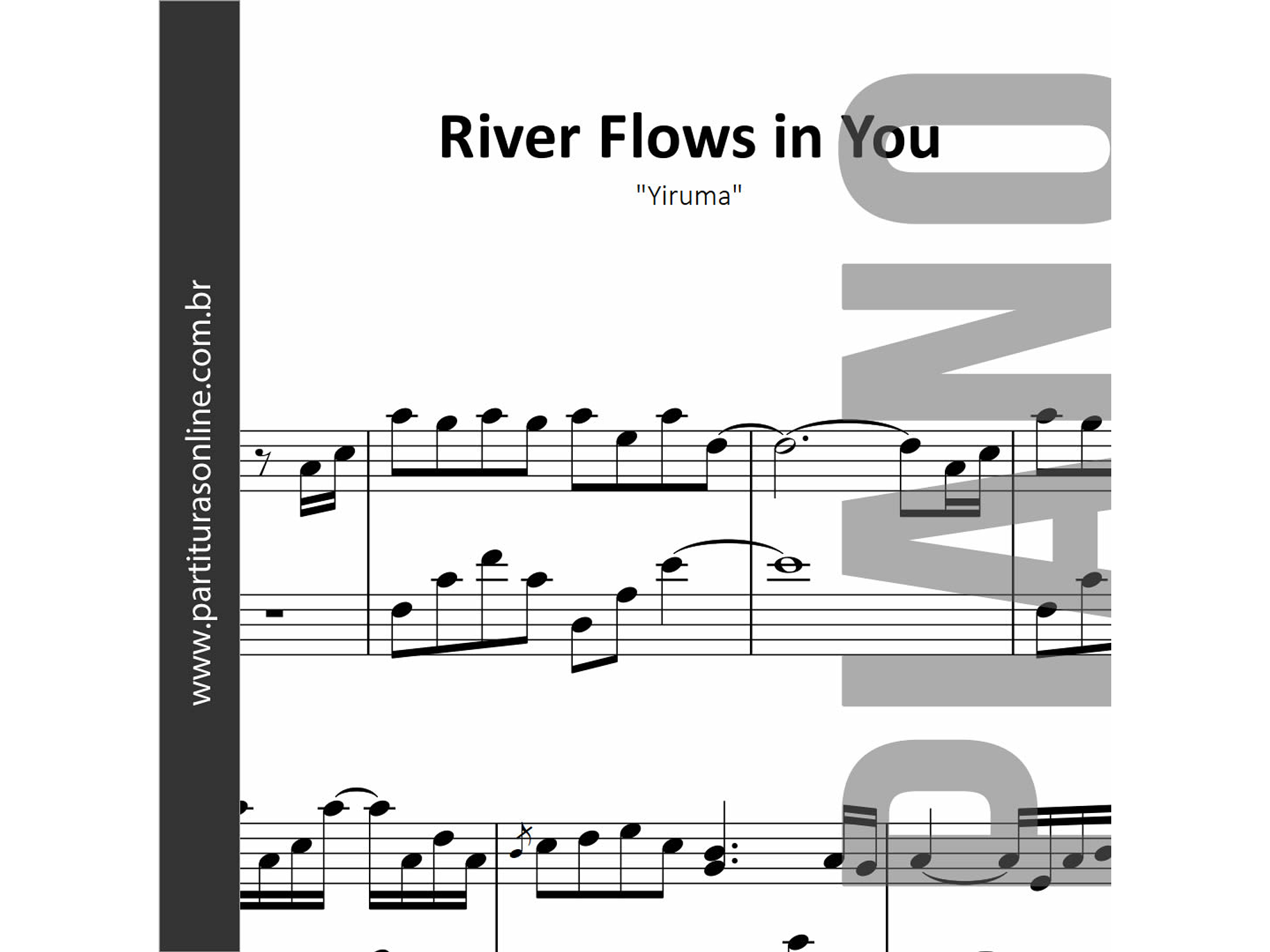 River Flows in You | Yiruma - para Piano 1