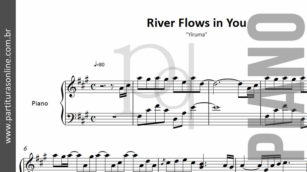 River Flows in You | Yiruma - para Piano