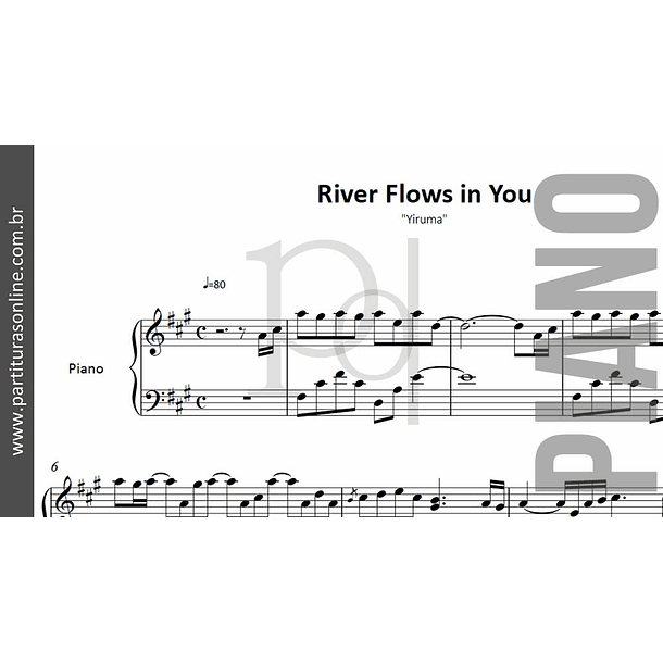 River Flows in You | Yiruma - para Piano 2