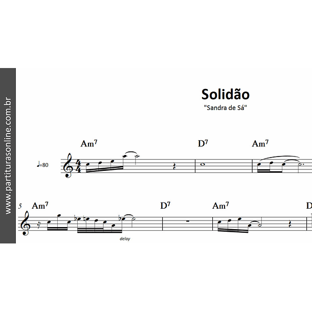 Solidão | Sandra de Sá 2
