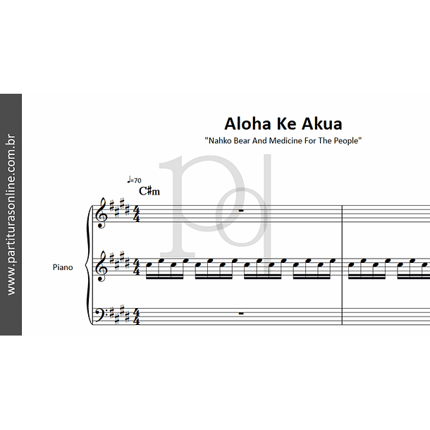 Aloha Ke Akua • para Piano 2