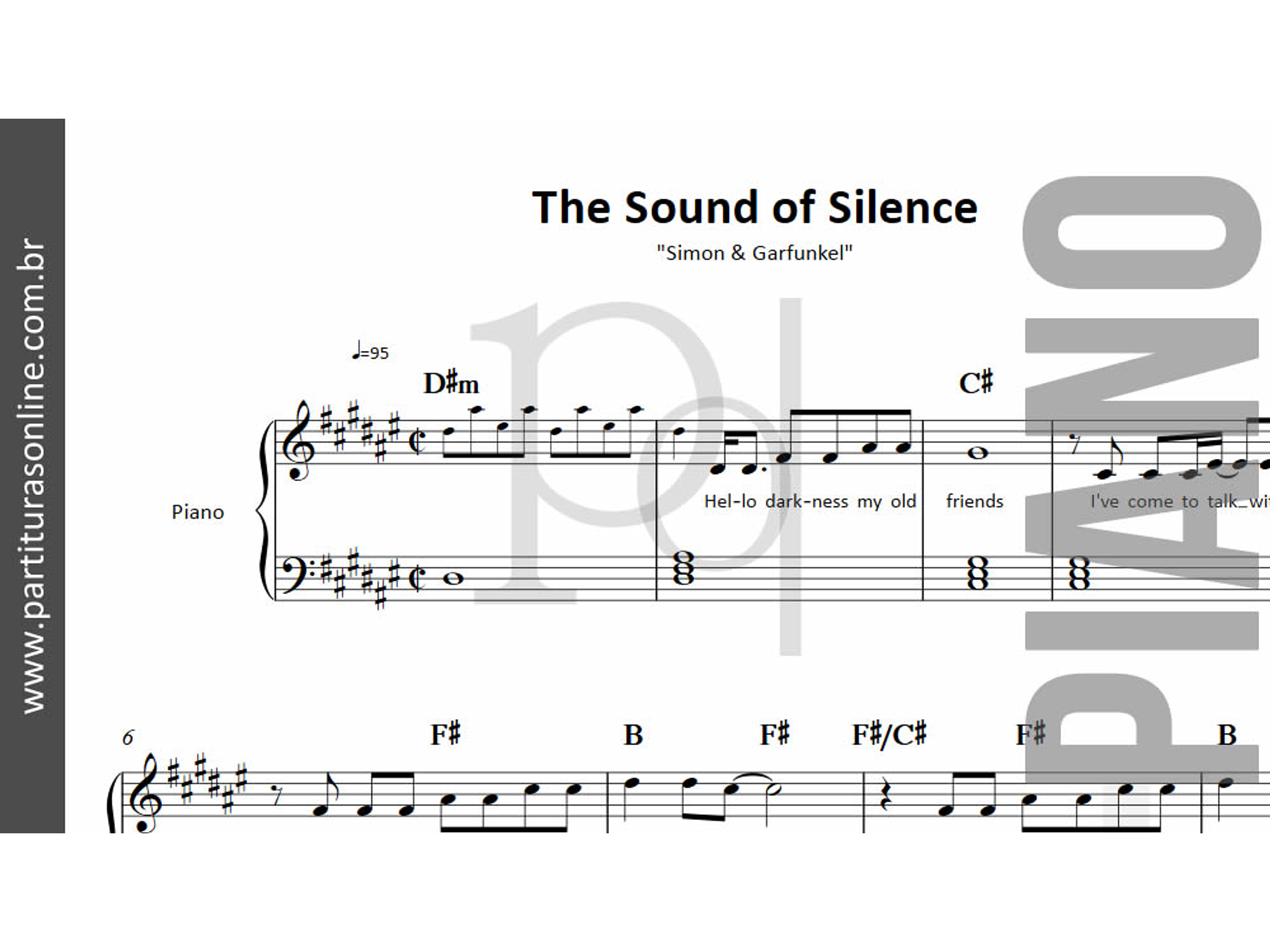 The Sound of Silence | para Piano 2