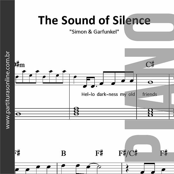 The Sound of Silence | para Piano 1