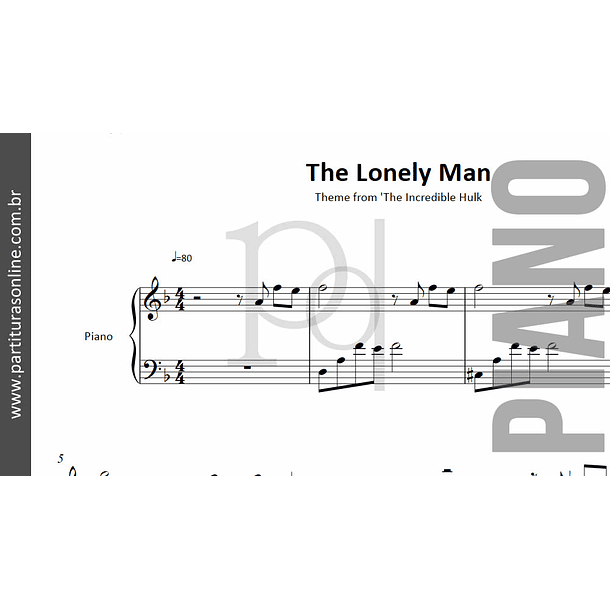 The Lonely Man | para Piano 2