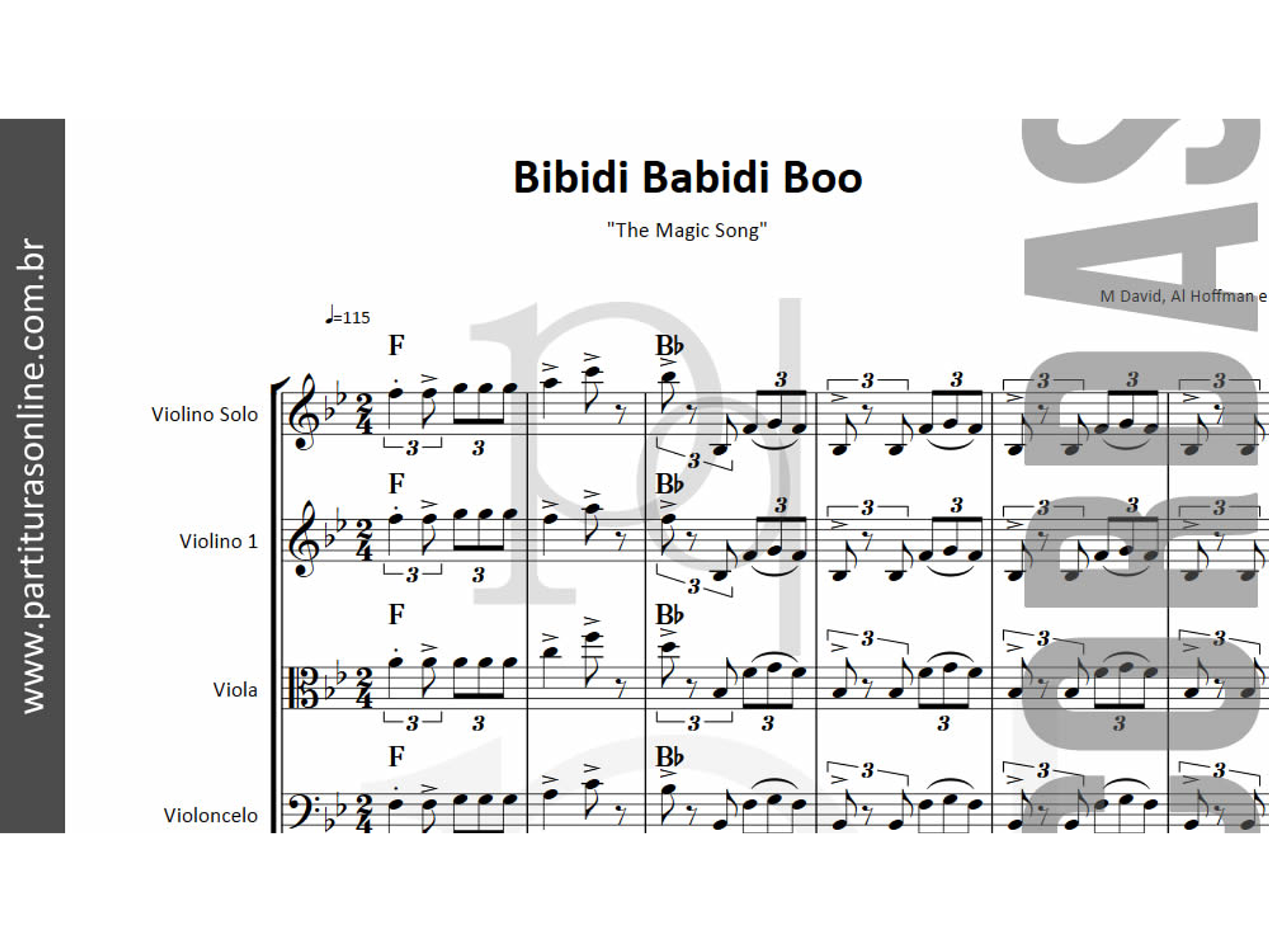 Bibidi Babidi Boo | Quarteto de Cordas 2