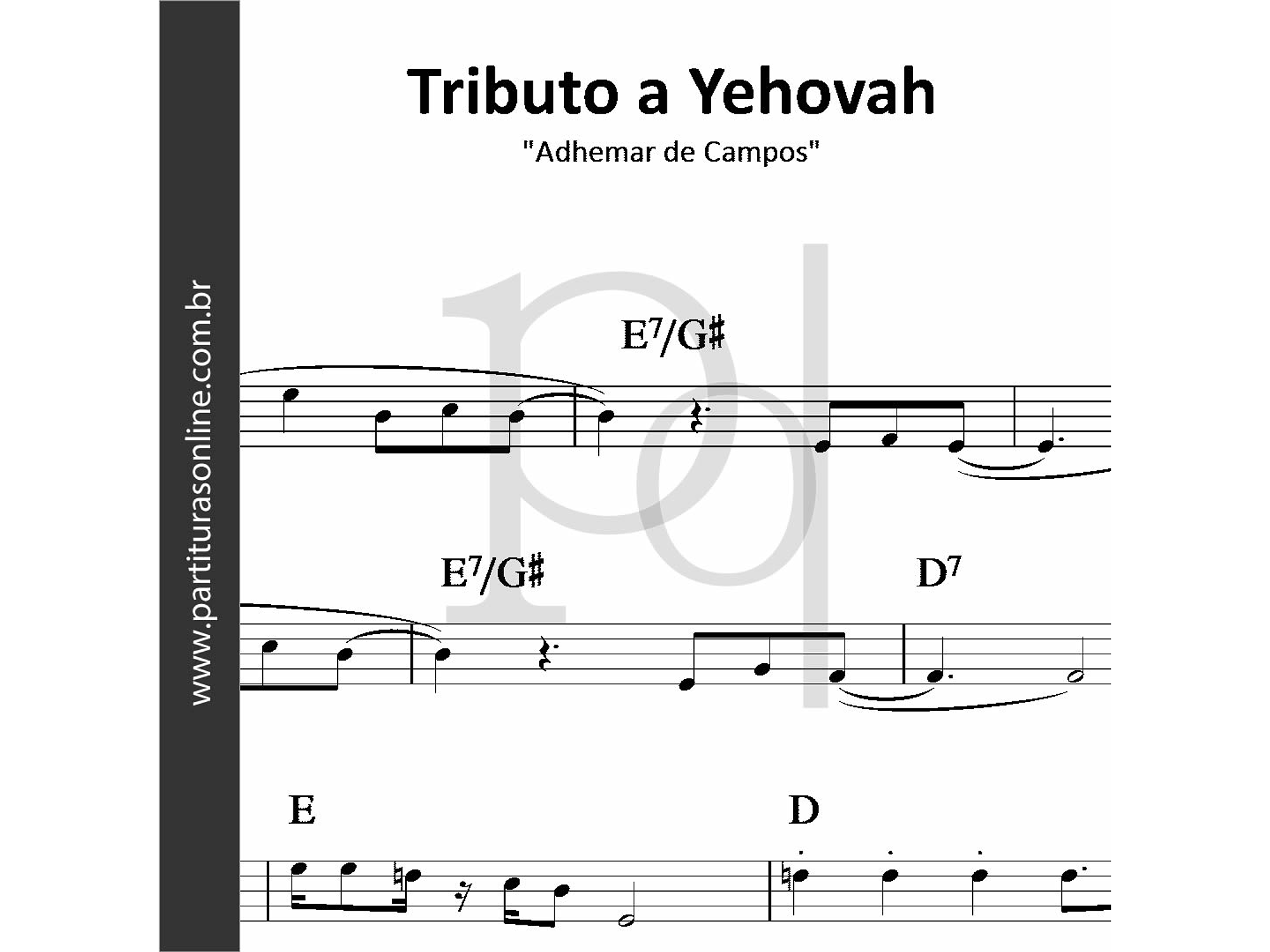 Tributo a Yehovah | Adhemar de Campos 1