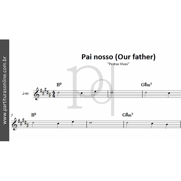Pai nosso (Our father) | Pedras Vivas 2