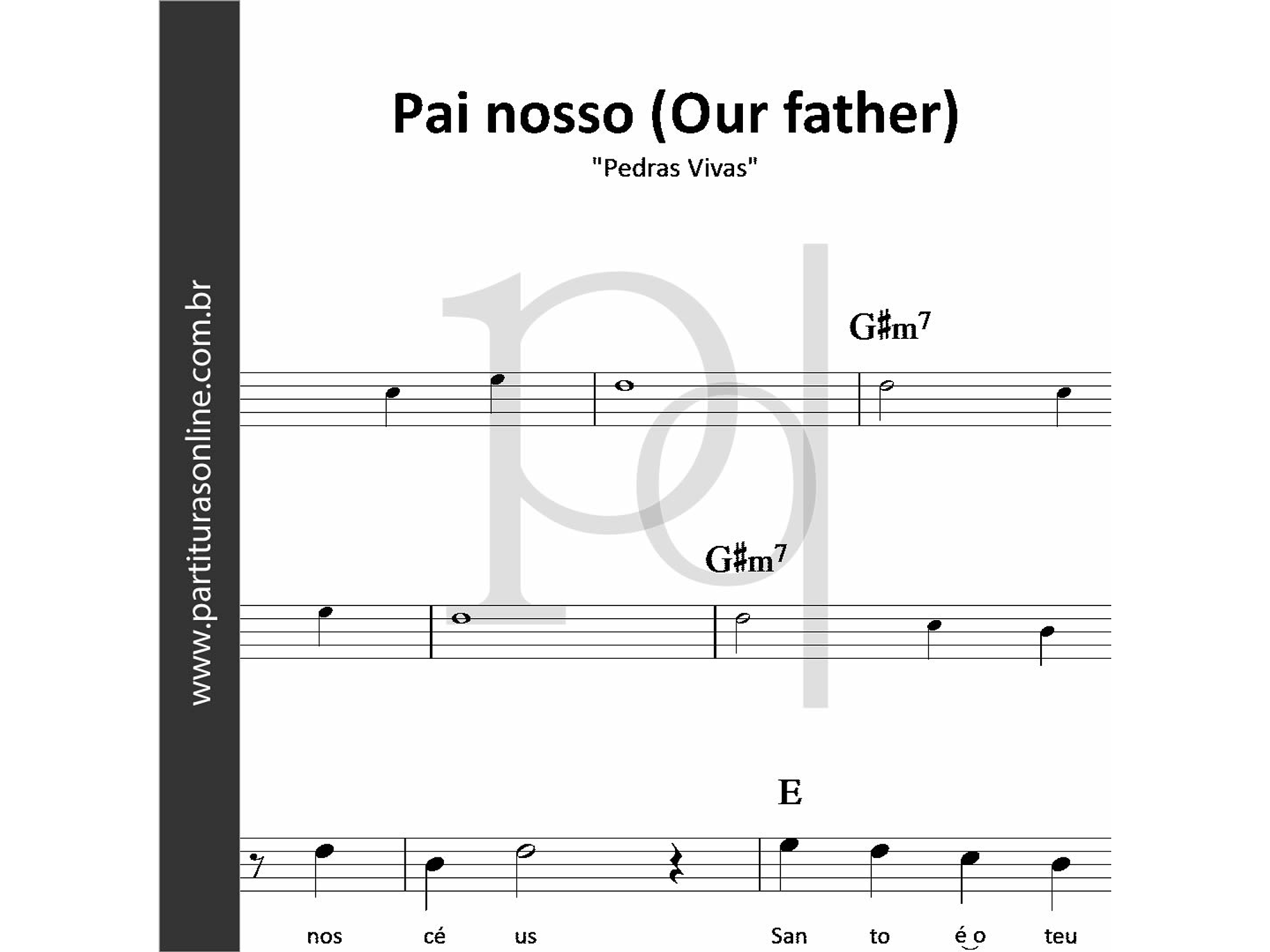 Pai nosso (Our father) • Pedras Vivas 1