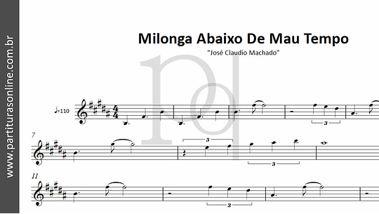 Milonga Abaixo De Mau Tempo | José Claudio Machado