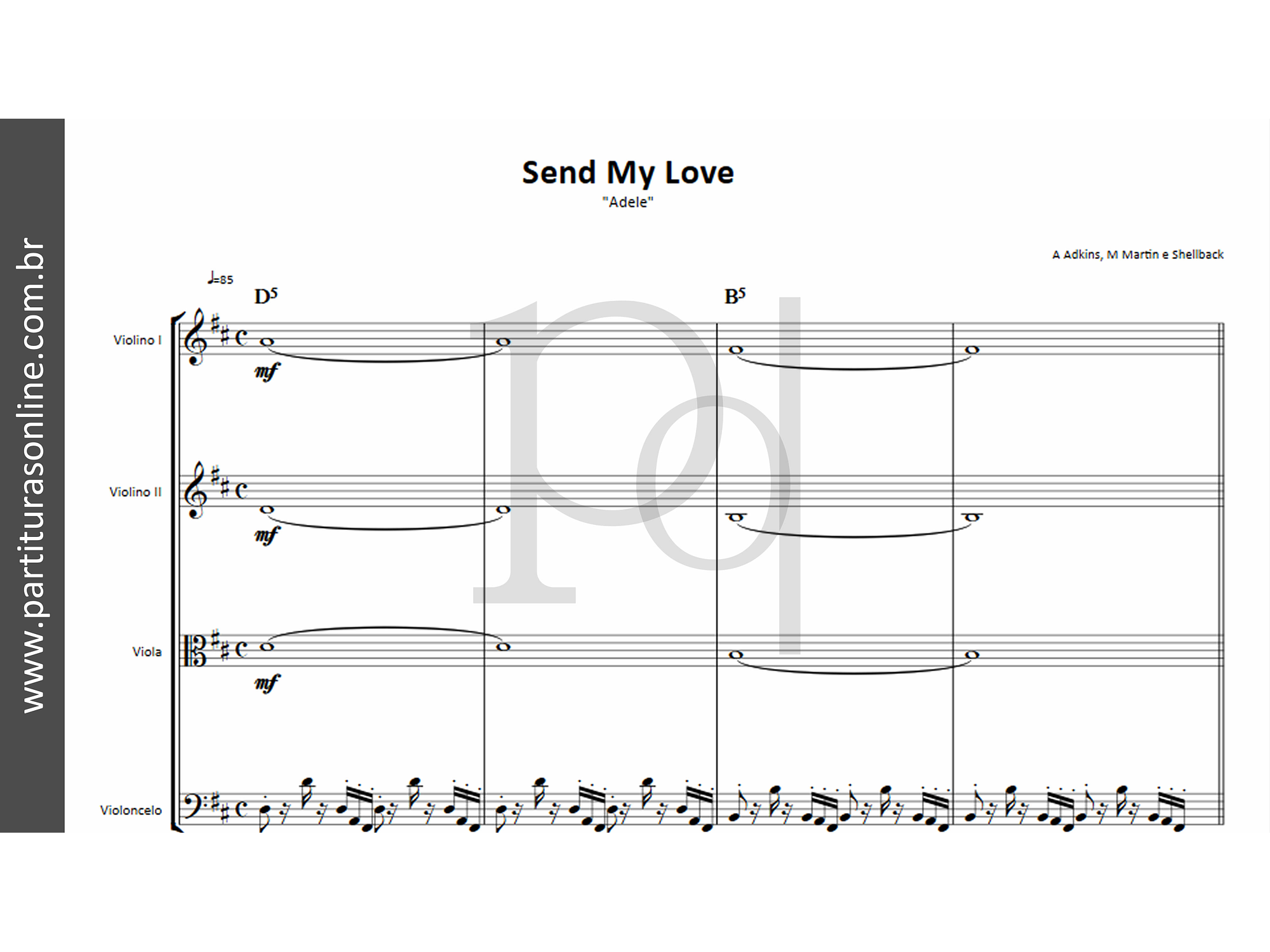 Send My Love | Quarteto de Cordas 2