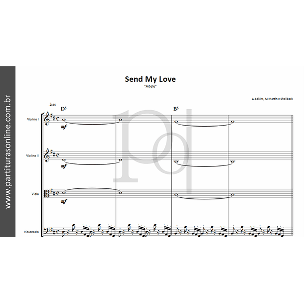 Send My Love | Quarteto de Cordas 2
