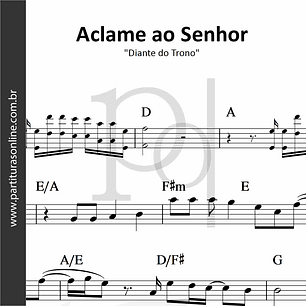 Aclame ao Senhor | Diante do Trono