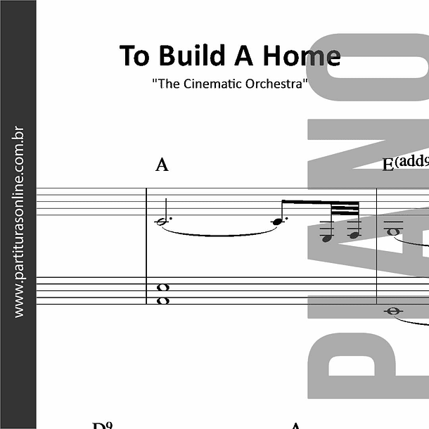 To Build A Home | para Piano 1