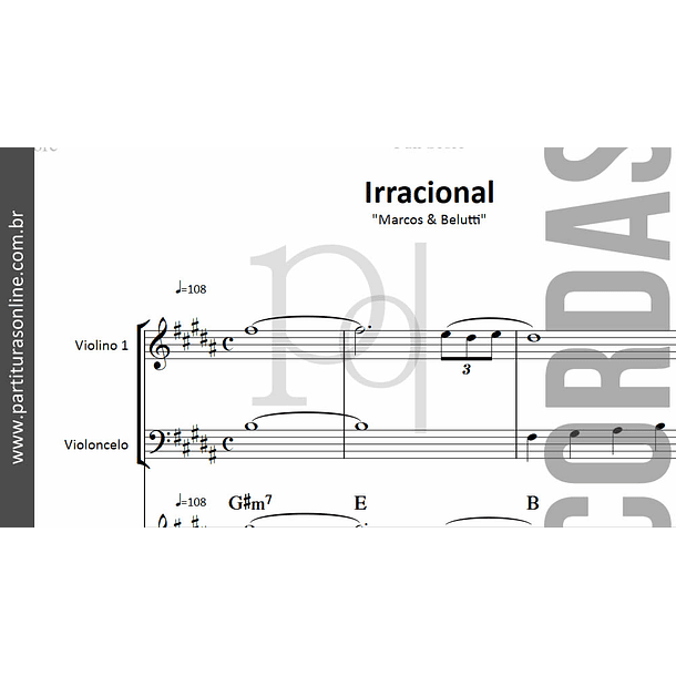 Irracional | arranjo para Violino e Violoncelo 2