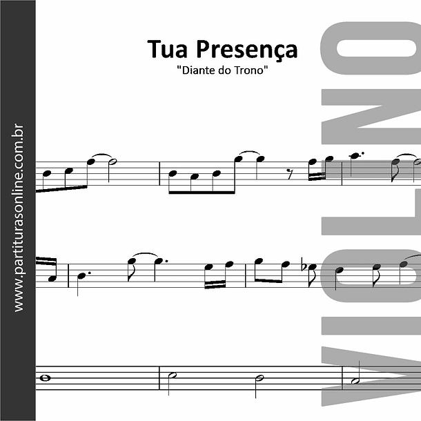 Tua Presença | arranjo para Violino 1