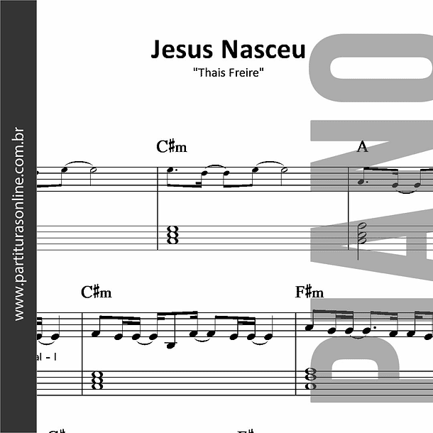 Jesus Nasceu | para Piano 1