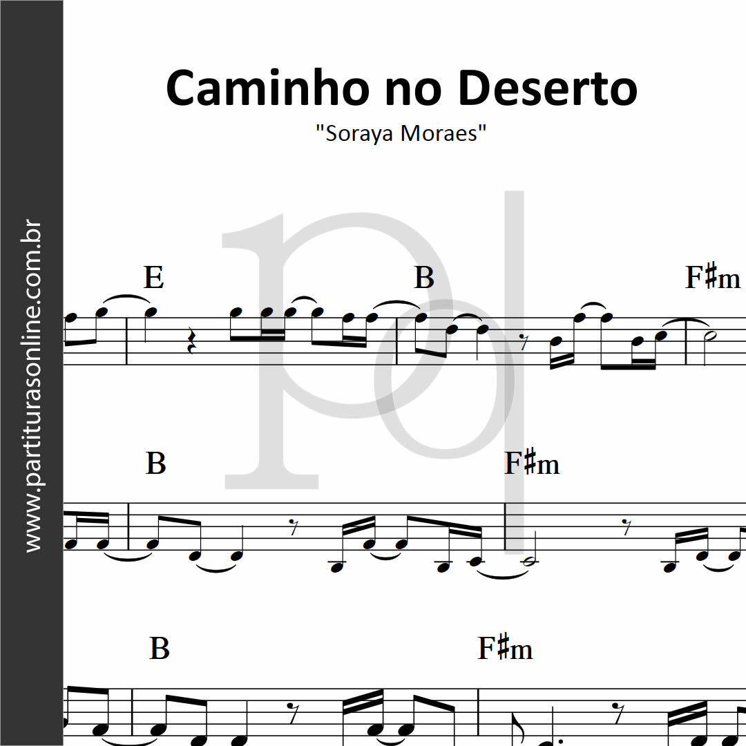 CAMINHO NO DESERTO - Soraya Moraes (simplificada) - Como tocar no