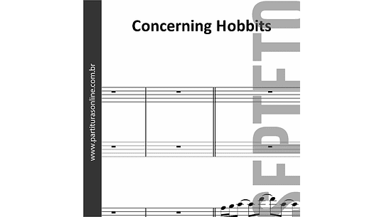 Concerning Hobbits | para Cordas . Flauta . Metais