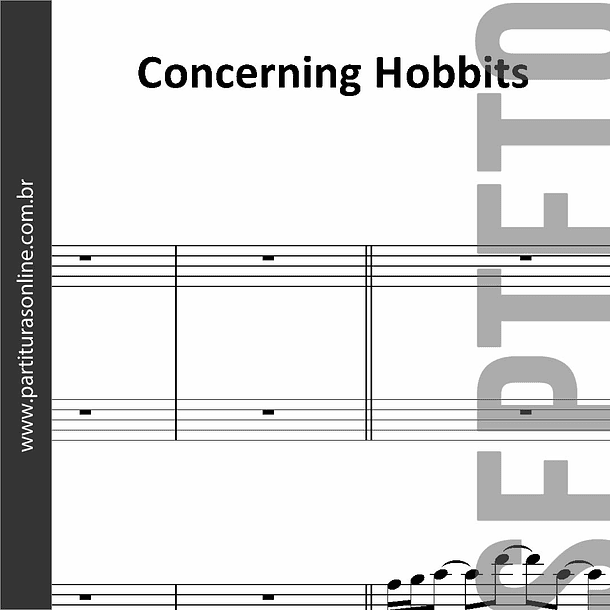 Concerning Hobbits | para Cordas . Flauta . Metais 1