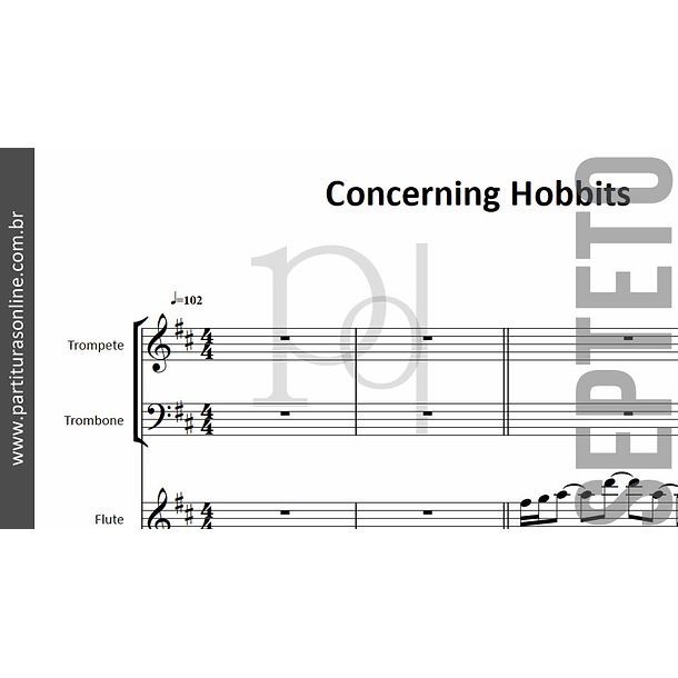 Concerning Hobbits | para Cordas . Flauta . Metais 2