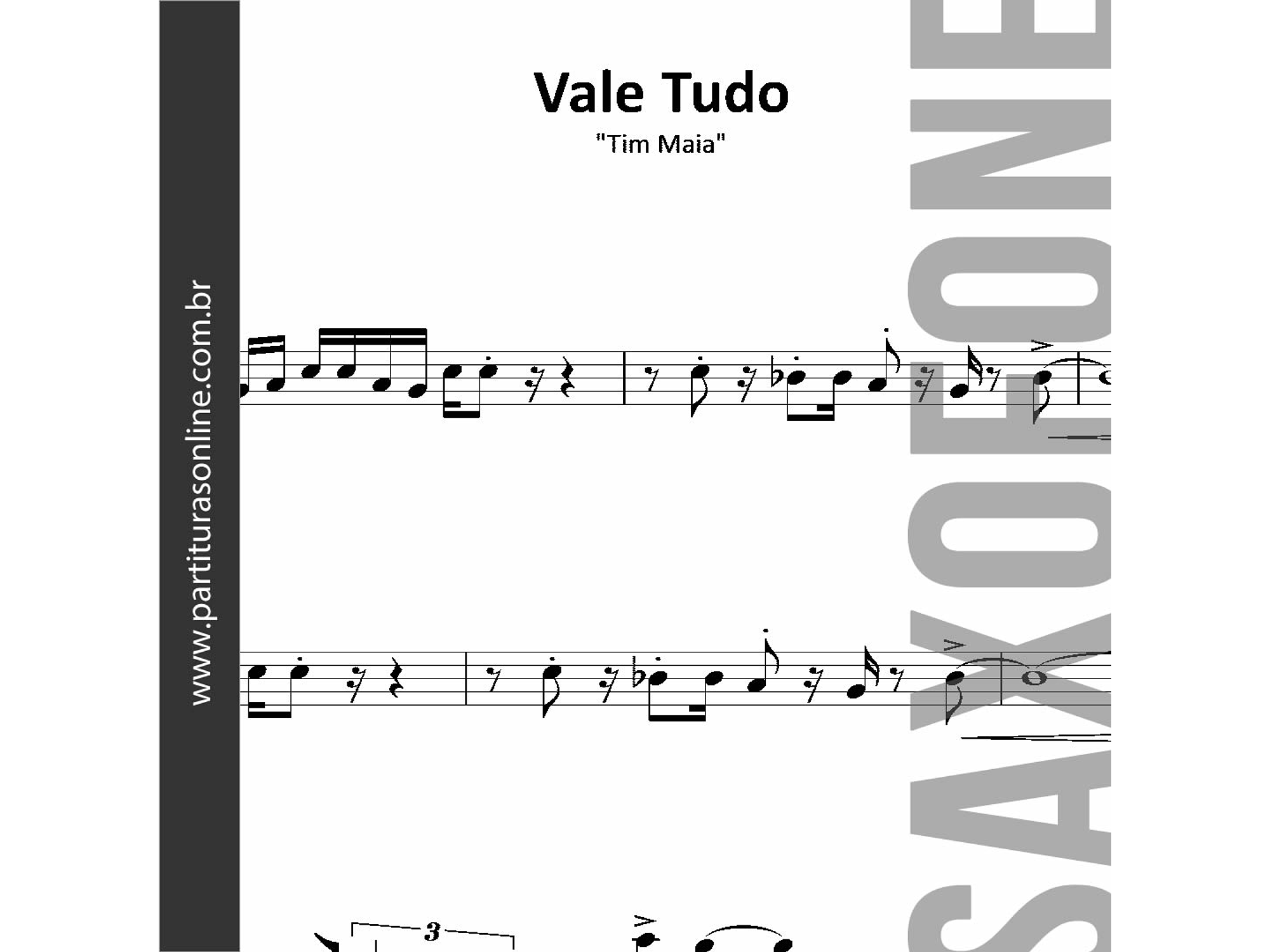 Vale Tudo | Metais para Saxofone Tenor 1