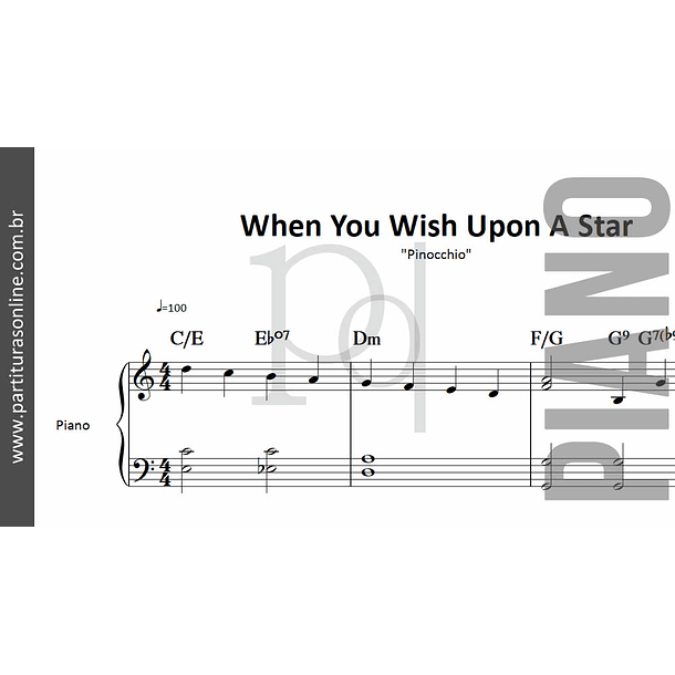 When You Wish Upon A Star | para Piano 2