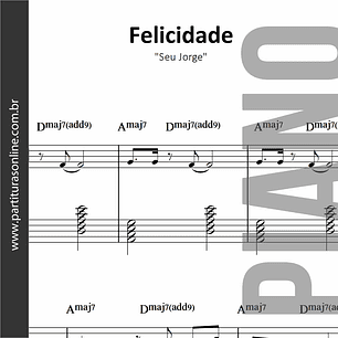 Felicidade | para Piano