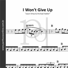 I Won't Give Up | Jason Mraz & Michael Natter