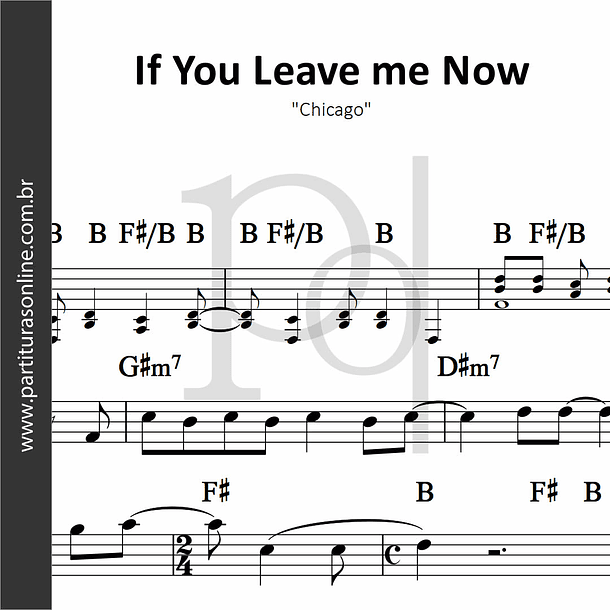 If You Leave me Now | Chicago 1