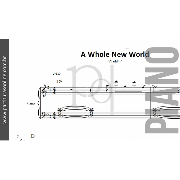 A Whole New World | para Piano 2