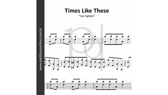 Times Like These Sheet Music, Foo Fighters