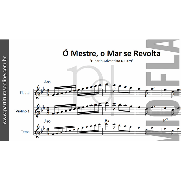 Ó Mestre, o Mar se Revolta | para Violino e Flauta 2